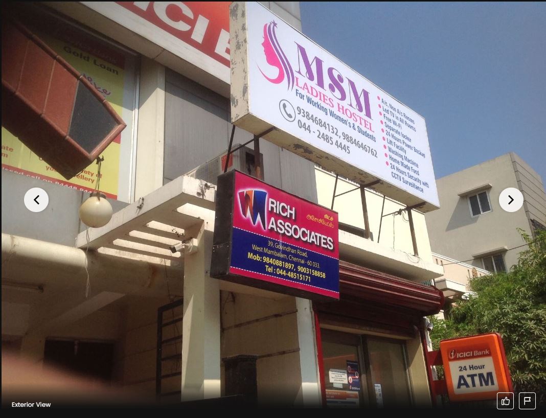MSM ladies hostel For Working Women's & Students